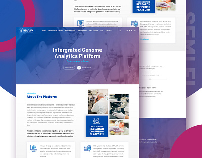 [Website Design] Genome Analytics Platform genome website design healthcare website product design ui uiux design website design