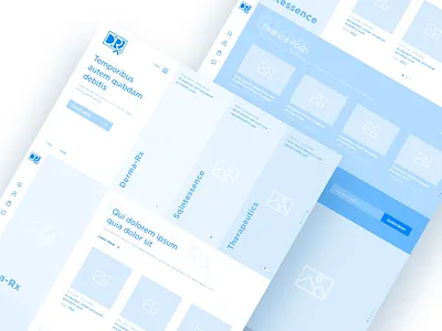 [WIP] Wireframe for a cosmetic brand's e-com website design product design ui uiux design use flow design website website design wireframe wireframe design