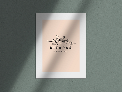Logo Design brand branding catering floral logo logo design simple tapas