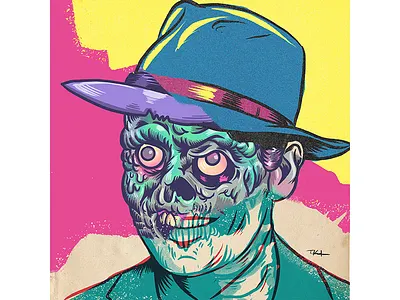 I'M A THOUGHT LEADER design drawing illustration monsters portrait