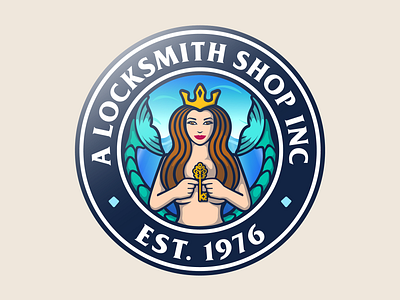 Locksmith Mascot and Logo design branding character character design design logo illustration logo mascot design mascot logo