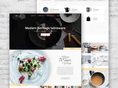 [Website Design] Luzerne Tableware Online Store Website product design ui uiux design website design