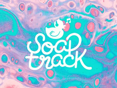 Soaptrack branding drawing illustration lettering logo