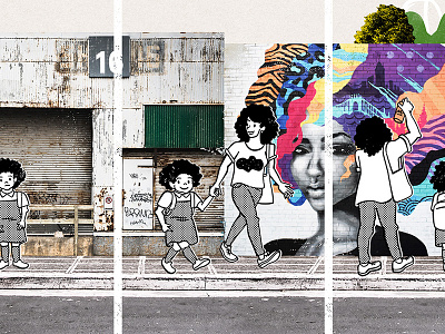 Del arquitecto al graffitero, y del policía al maestro colombia editorial editorial illustration education grafitti illustration ink medellín street art urbanism