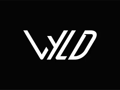 Wyld Logo Version 3 black branding design icon logo typography vector white wild wilderness wyld