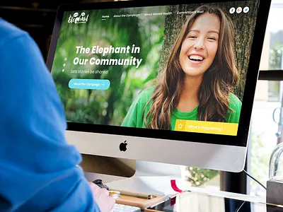 [Website design] Elephant in our community design product design ui uiux design website design