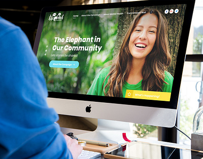 [Website design] Elephant in our community design product design ui uiux design website design