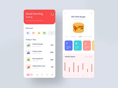 Food App Exploration app app design application design best creative design designer designers dribbble best shot ecommerce app ecommerce design graphicsdesign icons interfacedesign ios app minimal modern modern design trending design trendy uxui