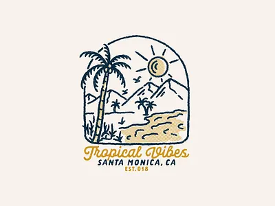 TROPICAL VIBES apparel branding clothing design clothingbrand custom art illustration merch merch design outdoorapparel supplyanddesign surfapparel surfclothing vintage design