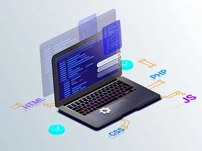 Isometric Illustration Web Development adobe illustrator design graphic design illustration isometric isometric design isometric illustration isometry vector