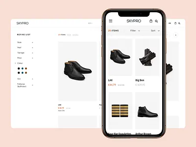 Skypro Store airlines design ecommerce fashion identity interface layout portugal shoes store type ui uniforms ux web webdesign website