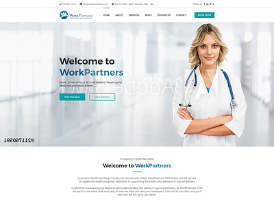 Workpartners - Website Design Homepage adobe xd design flat typography ui ux web web design web designer webdesign wordpress wordpress design wordpress development wordpress theme