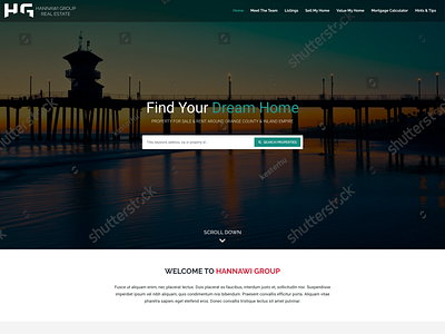 Hannawi Group Real Estate Agency US adobe xd design idx real estate typography ux web web design web designer webdesign wordpress wordpress design wordpress development wordpress theme