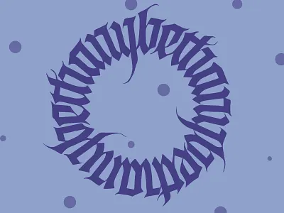 Bethany / Purple blackletter calligraphie calligraphy calligraphy and lettering artist calligraphy artist calligraphy design design fraktur graphic artist graphic design illustration logo vector