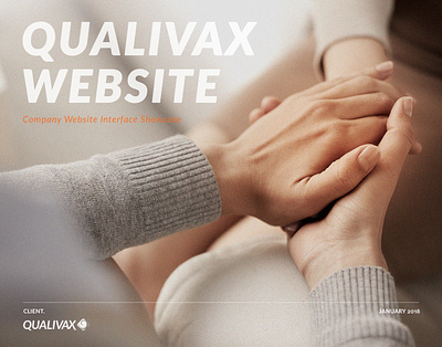 [Website design] Qualivax Company design product design ui uiux design website design