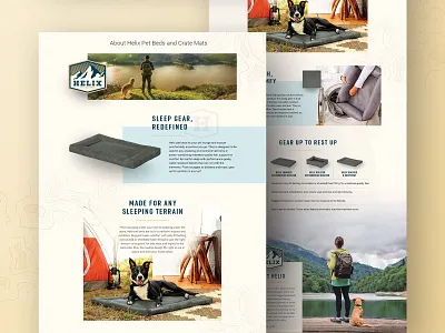 Helix Pet Beds PDP chewy design dog ui web