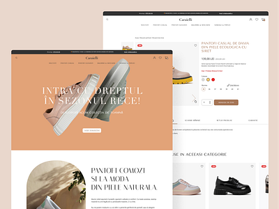 Caraielli.ro branding figma graphic design logo prestashop shoes sneakers ui web development women shoes