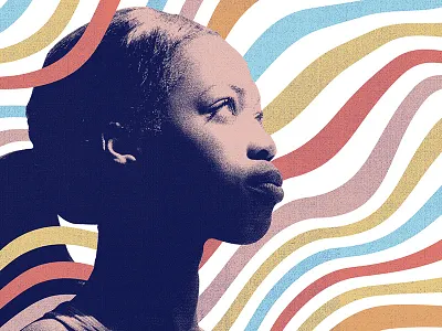 Eternal Optimists art church editorial design halftone illustration look people texture waves wavy