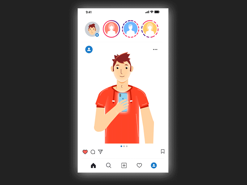 Instagram Stories 2d aftereffects animation design illustration instagram minimal motion story vector