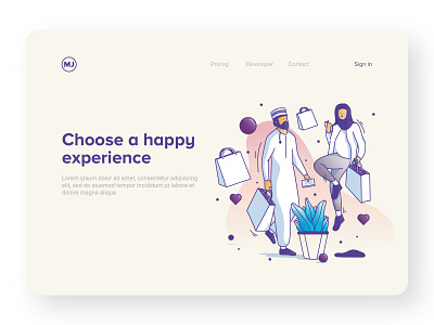 happy experience app art avatar branding character character art design doodle flat graphic icon illustration illustrator logo minimal ui ux vector web