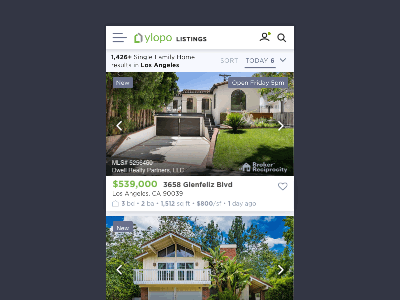 Listing Details Flow animation interface animation motion principle product animation retina ui ui design ux vector