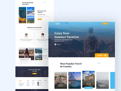 Travel Website Concept 2019 concept creative design inspiration landing design tip travel travel agency travel design travel web travel website trip design ui ui design ux ux design web web design