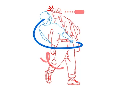 Surprise brainstorm character digital ideation illustration vector