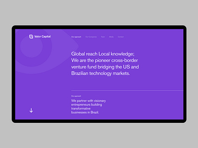 Valor Capital branding design interface ui ui ux ui design ux website