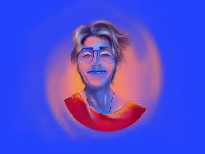 My friend, Elahe apple pencil avatar character design girl illustration illustrator ipad pro iran iranian procreate profile pic profile picture vector