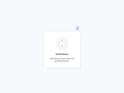 Notifications Empty State UI Design daily ui dailyui development empty state empty state ui ildiesign management onboarding onboarding ui ui ui design ui pattern ux ux design