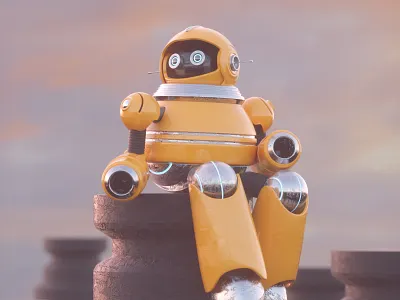 ROBOT 3d c4d character octane render robot