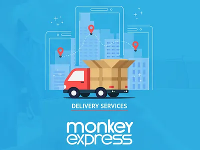 [Website design] Monkey Express Company design product design ui uiux design website design