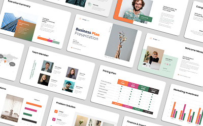 Professional Business Plan Presentation marketing report