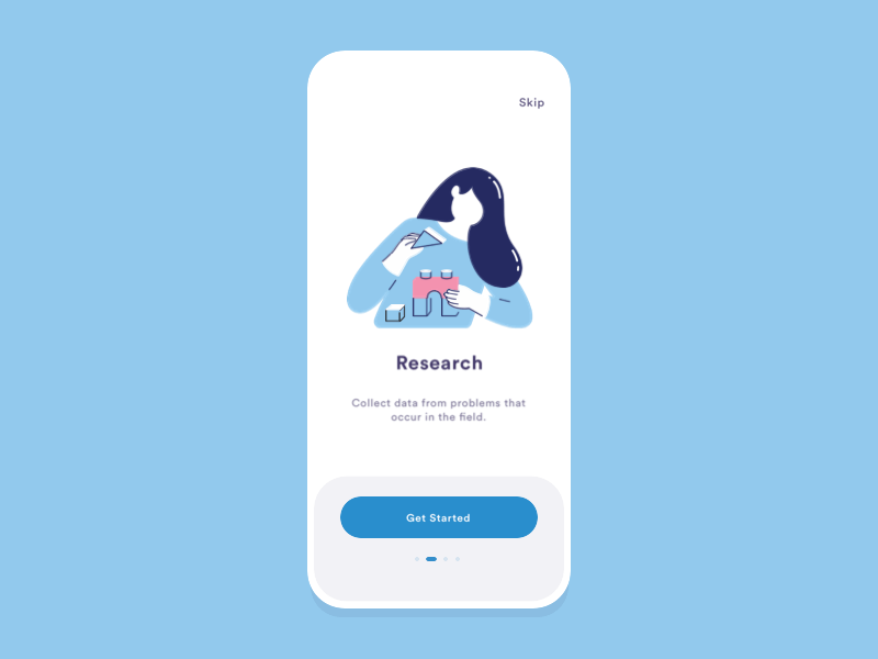 Onboarding App app character clean design illustration iphone mobile mobile app design ui ux