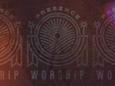 Presence Worship 02 beach beach vibes palm trees tee tshirt waves worship