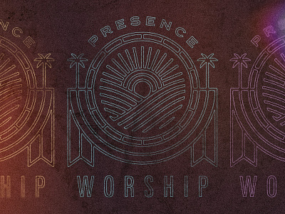 Presence Worship 02 beach beach vibes palm trees tee tshirt waves worship