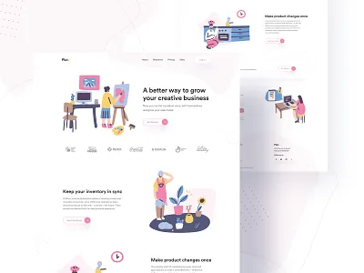 Pluto.. agency agent app branding colorful e commerce freelancer homepage icon illustration landing page logo minimal product typography uinugget uxdesign vector web design website