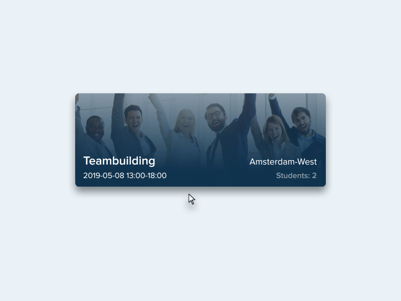 Lesson Card for StudyTube animation motion study ui ux