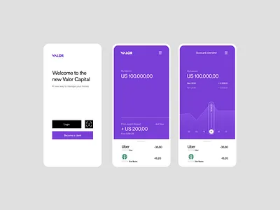 Valor Capital design interface logo product design ui ui ux ux