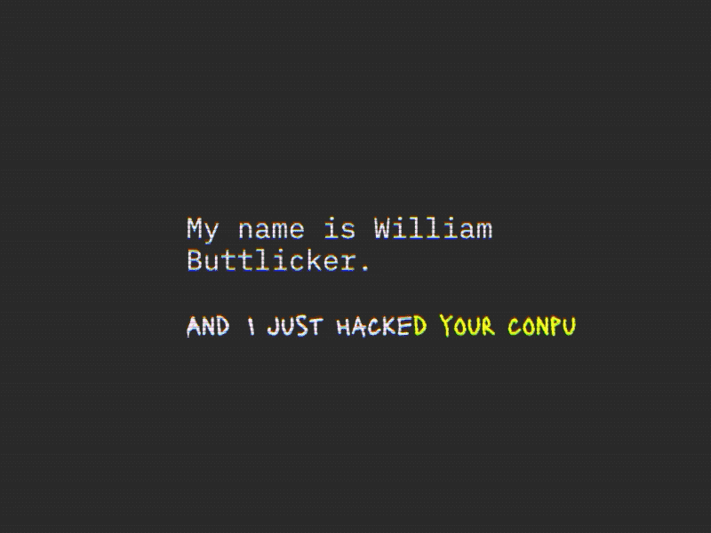 You creep... code codepen creep design javascript typography