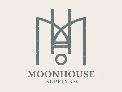 MoonHouse Supply Co. Logo branding design graphicdesign logo vector