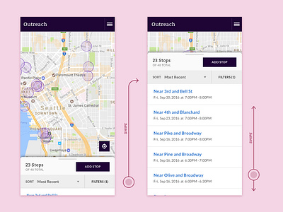 Oliver Services, Street Outreach for Teens product design responsive web ui ux