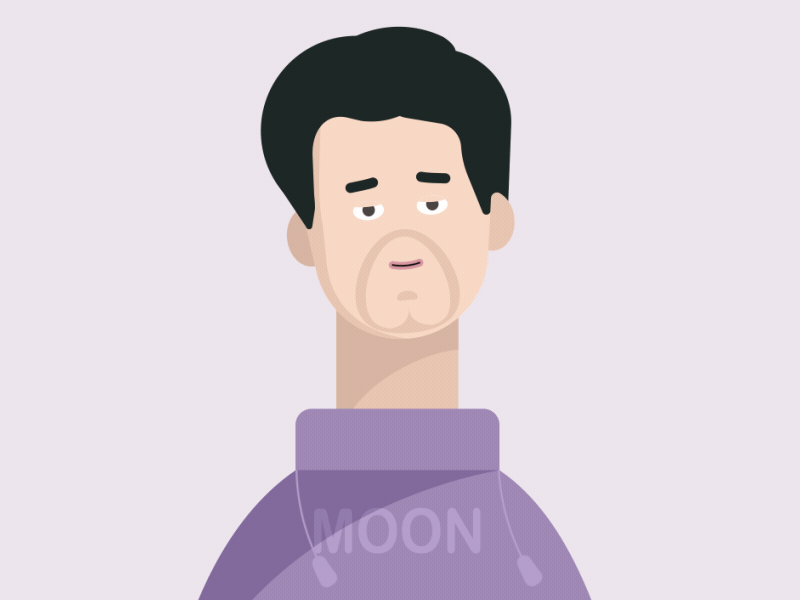 New Light animation character character design gif animation illustration john mayer moonlight motion motion graphics music pastel singing song vector illustration