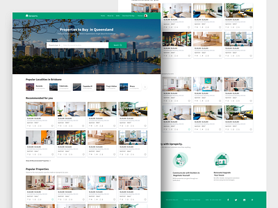 Real Estate Website australia buy home house landingpage property property search real estate rental sale sell ueno ui uiux webdesign