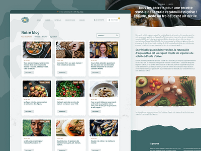 Courgette & Savonnette - Website Design belgium blog design ecommerce food fruits green odoo organic shop ui ux vegetables web website