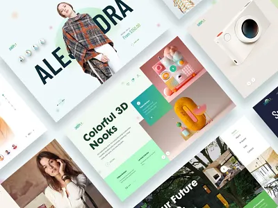 Shoply Web Headers agency clean creatively design ecommerce header headers interface landing page minimal trendy ui website