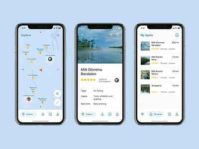 Hookshare app fisherman hook interface iosapp mobileapp share ui ux