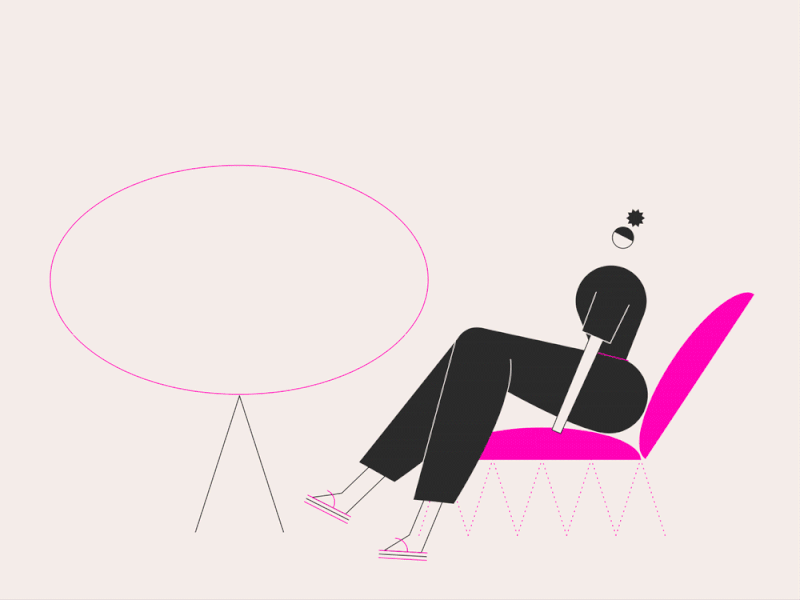 Telly 📺 2d character design flat geometry gif gif animation girl graphic icon illustration line minimal motion pattern telly tv vector web woman