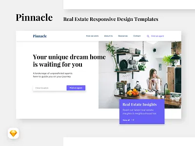 Pinnacle Responsive Template business corporate design design identity mobile mobile design real estate realestate responsive responsive website responsive website design template template design ui ux web web design website website design websites