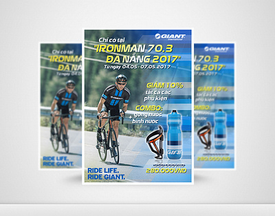 [Advertising design] GIANT Vietnam - Ironman Event flyer design graphic design poster design print ads design